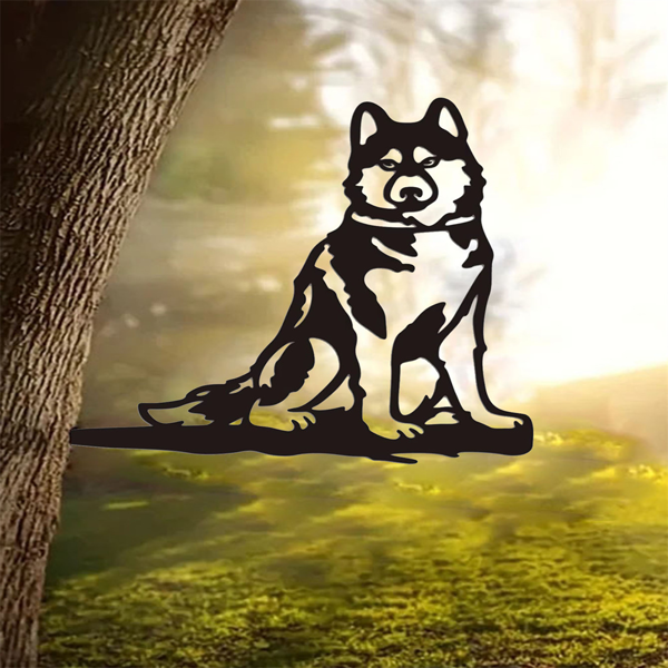 CIFbuy 乡村风格农舍铁制狗猫肖像立体墙饰，适用于室内和室外装饰（可在TikTok、temu平台自提）-7