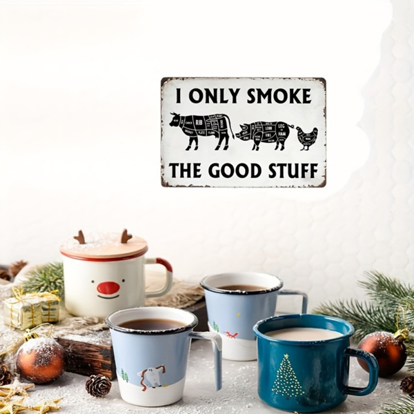 CIFbuy 复古烧烤罐头铝制标牌厨房庭院墙面装饰挂画（TikTok、temu pick-up service）-4