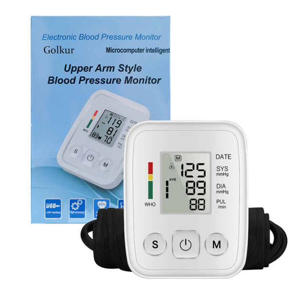 （2套）液晶数字显示自动血压监测仪上臂式血压心率机(物流仅支持发USPS，TK/TEMU仅自提)(各平台政策不同，链接已附相关资质，如无所需资质请勿上架)-6