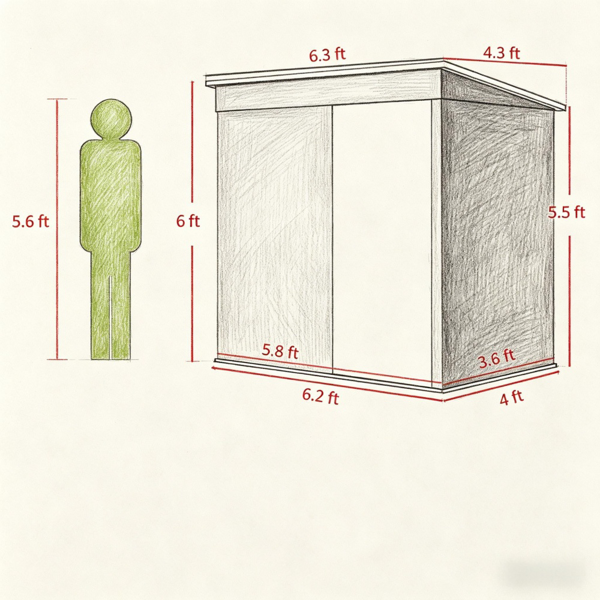 室外花园储物棚工具房-3
