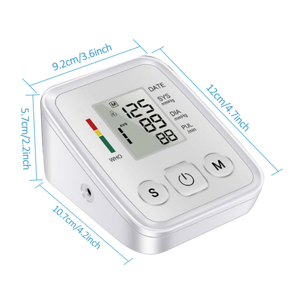 （2套）液晶数字显示自动血压监测仪上臂式血压心率机(物流仅支持发USPS，TK/TEMU仅自提)(各平台政策不同，链接已附相关资质，如无所需资质请勿上架)-4