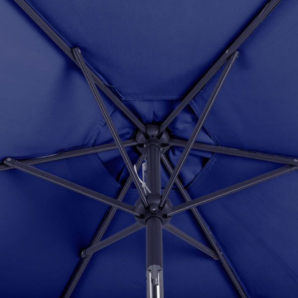 7.5FT 海军蓝 转向头 圆形 太阳伞 涤纶布 6铁伞骨 铁中柱-10