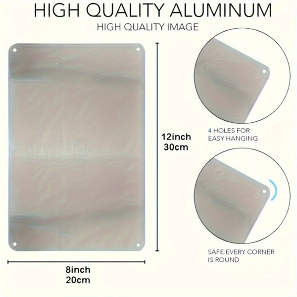 CIFbuy2D 平面复古应急出口铝制标牌金箔雕刻墙面装饰（TikTok、temu 下自提）-5