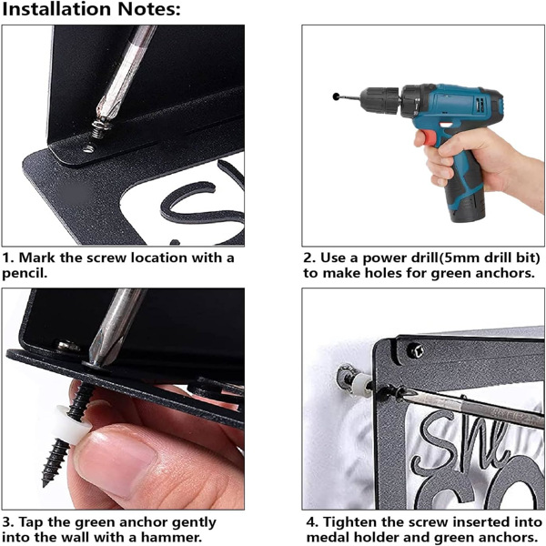 CIFbuy 金属烤漆跑步主题奖牌挂钩 THIS GIRL IS ON FIRE 跑步运动员奖牌展示架（TikTok，temu 自提）-5