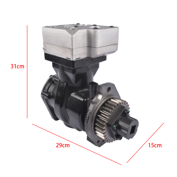 空气压缩机 New Air Brake Compressor 3689649NX 3689649RX Replacement for Cummins ISX15 / QSX15 Engine-8