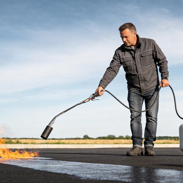 （自提可发加拿大，TK，temu请下自提单）180,000 BTU 丙烷喷枪除草器，配10英尺软管，3362℥ 高强度扳机启动喷枪，适用于除草、融冰、除雪、剥离油漆、沥青修补及户外烹饪-1