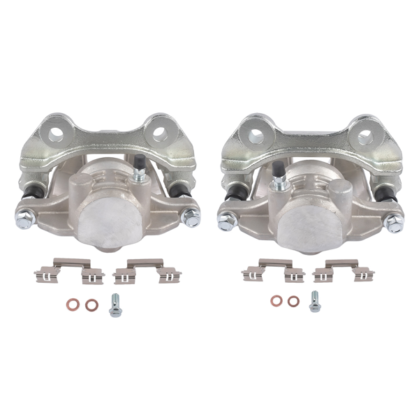 刹车钳 Rear Left and Right Brake Caliper with Bracket Fit for Chevy Astro GMC Safari Yukon Silver 2Pcs-9