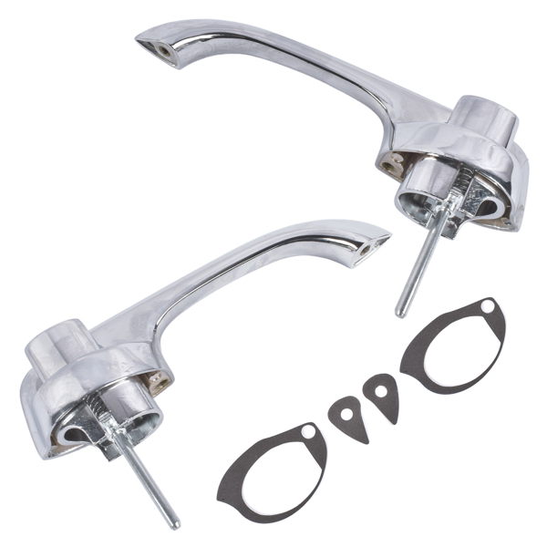 门把手 2x Chrome Exterior Door Handles Fits for Chevy Camaro Pontiac Firebird 1967-1969-6