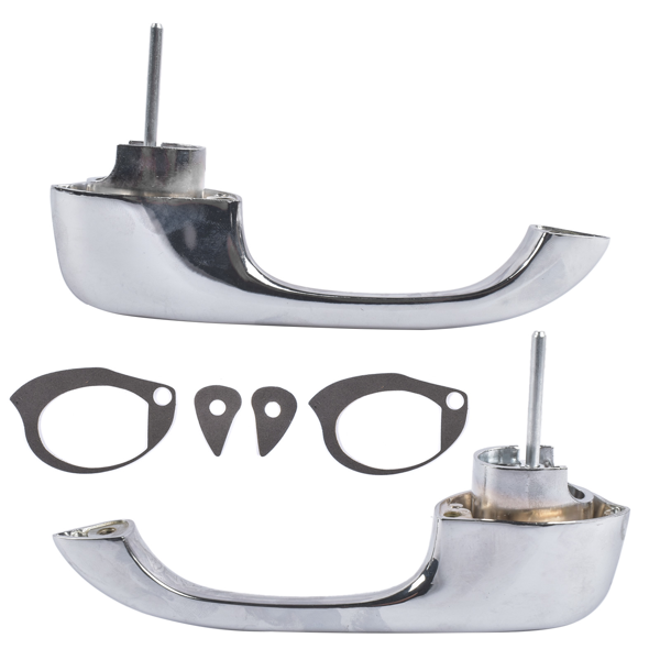 门把手 2x Chrome Exterior Door Handles Fits for Chevy Camaro Pontiac Firebird 1967-1969-3