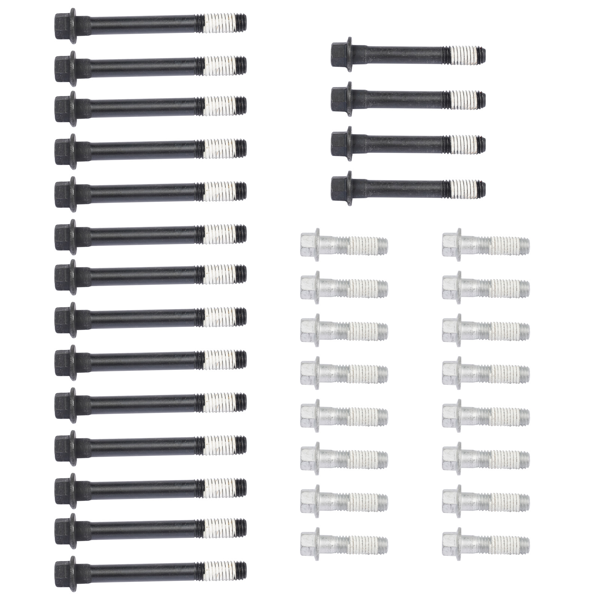 缸盖螺栓 34Pcs Engine Cylinder Head Bolts for Chevrolet GMC C1500 C2500 Cadillac Escalade 5.7L ES72856-3