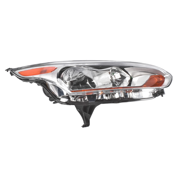 大灯 Right Side Chrome Halogen Headlight Replacement for Ford Transit Connect 2014-2018 DT1Z13008N FO2503326-2
