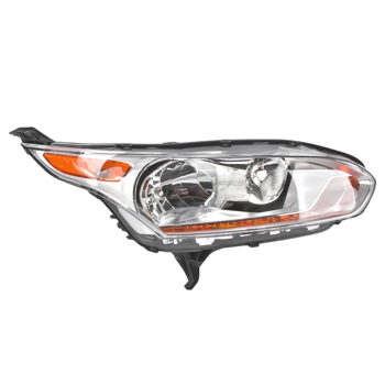大灯 Right Side Chrome Halogen Headlight Replacement for Ford Transit Connect 2014-2018 DT1Z13008N FO2503326