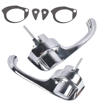 门把手 2x Chrome Exterior Door Handles Fits for Chevy Camaro Pontiac Firebird 1967-1969