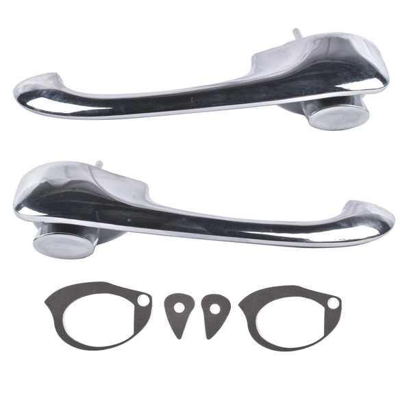 门把手 2x Chrome Exterior Door Handles Fits for Chevy Camaro Pontiac Firebird 1967-1969-5