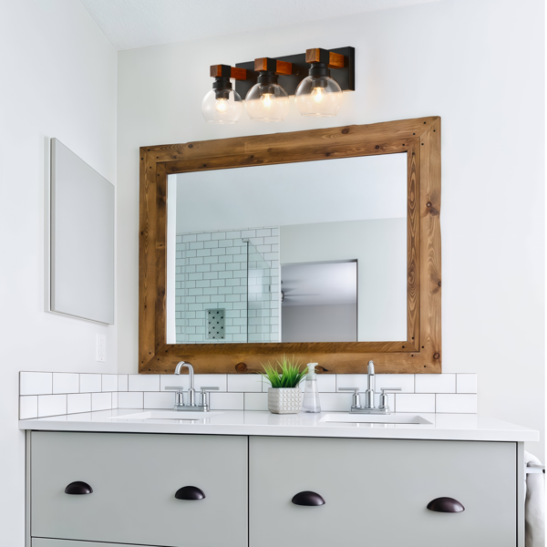 Black Bathroom Light Fixture, Vanity Lighting Fixtures Over Mirror, Wall Sconces for Living Room Bedroom Hallway-5