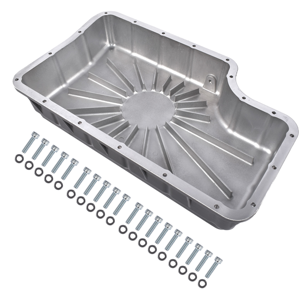 变速箱油底壳 Black Brushed Transmission Oil Pan 328052010 Replacement for Ford 6.7L w/6R140 Transmission-8