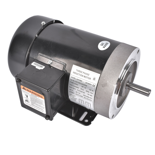 交流电机 New MA0505E AC Motor with Base, 1/2HP, 1725RPM, 3PH, 206-230V/460V, 56C/TEFC-5