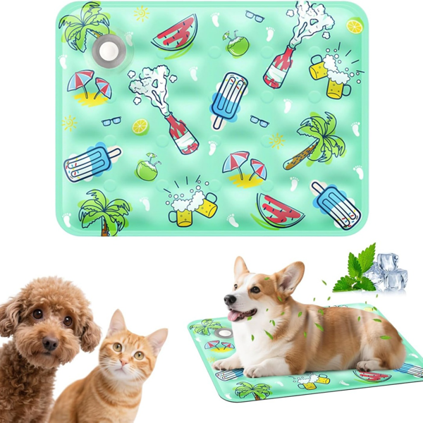 狗用冷却垫，2026 款新夏季宠物垫，便携宠物散热垫，狗猫室内户外可洗凝胶冷却垫，适合所有宠物的可重复使用冷静垫-9