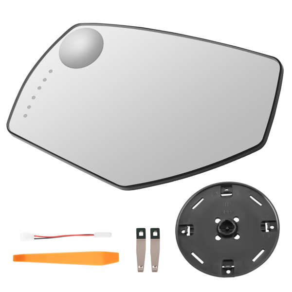 Driver Side Mirror Glass Heated With Signal fit for Silverado Sierra 2014 -2018-2