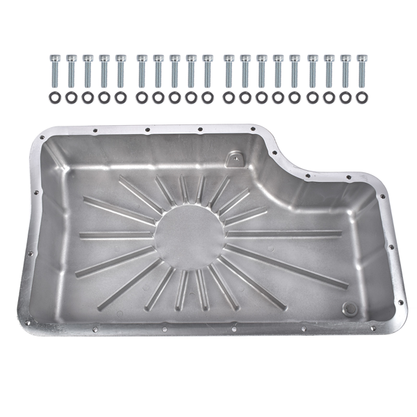 变速箱油底壳 Black Brushed Transmission Oil Pan 328052010 Replacement for Ford 6.7L w/6R140 Transmission-9