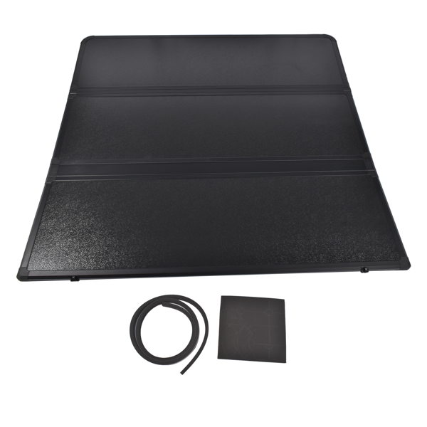 尾箱盖 Matte Black Hard Tri-Fold Truck Bed Cover, 5FT Waterproof Tonneau Cover with LED Replacement for Ford Ranger 2019 2020 2021 2022 2023 2024-9