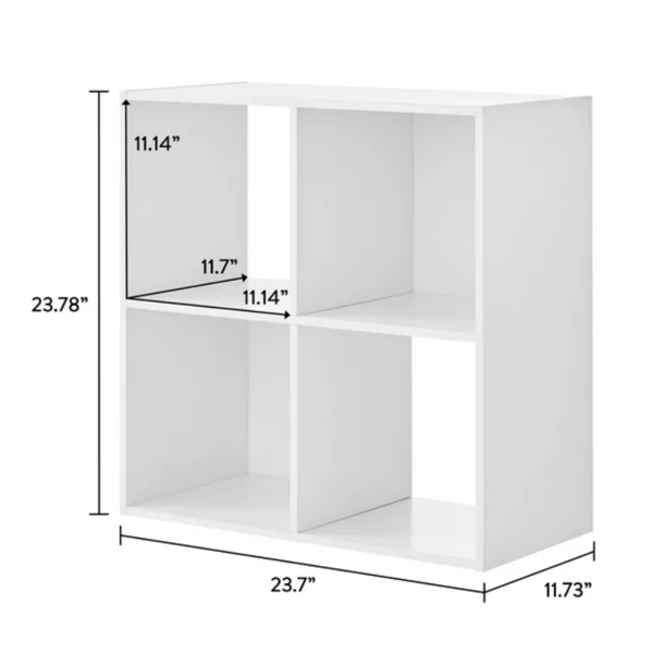 4立方体存储管理器，白色（Walmart仓库发货）-4