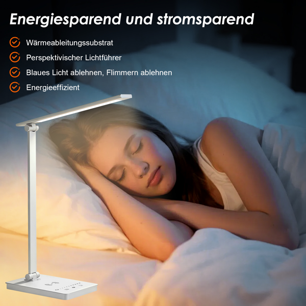 15W LED 可调光护眼台灯，内置 LED 灯珠，带 USB 接口-3