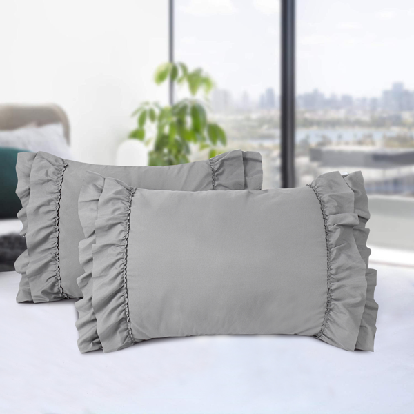 2件套经典荷叶边装饰枕套(TEMU&TK仅支持自提)-1