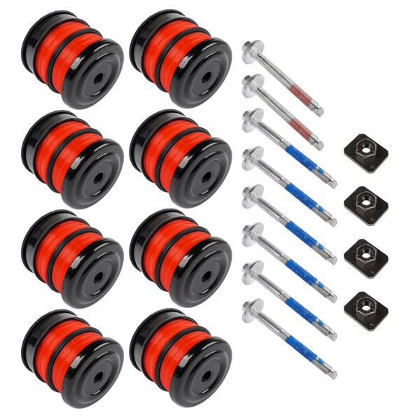 车身衬套套件 8X Silicone Body Mount Bushings and Cushion Bolts Kit Replacement for F-250 F-350 2008-2016 13848-2