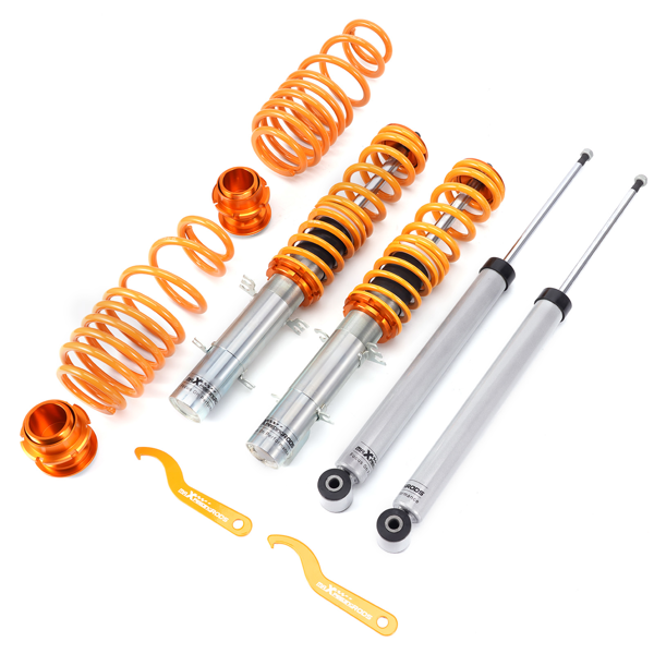 Maxpeedingrods Coilovers Shocks Springs Lowering Kit fit for VW Golf Jetta MK4 99-04-1