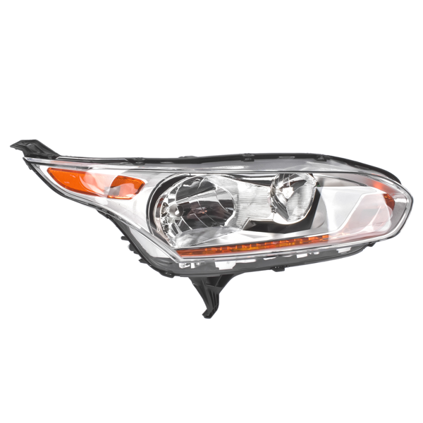 大灯 Right Side Chrome Halogen Headlight Replacement for Ford Transit Connect 2014-2018 DT1Z13008N FO2503326-1