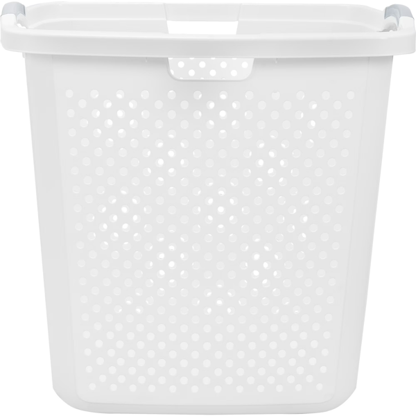 2.5布什尔XL灯塑料洗衣篮，白色，2件套（Walmart仓库发货）-2