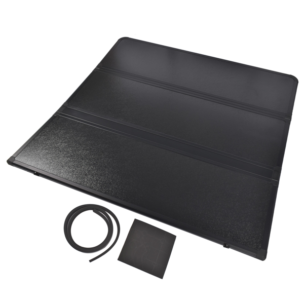 尾箱盖 Matte Black Hard Tri-Fold Truck Bed Cover, 5FT Waterproof Tonneau Cover with LED Replacement for Ford Ranger 2019 2020 2021 2022 2023 2024-8