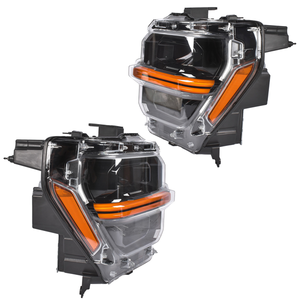大灯 2Pcs LED Headlight Headlamp Include Module Fit for Ford F150 24-25 Ref: RL3Z13008H/G-2