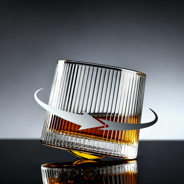 棱纹威士忌玻璃杯 – 160 毫升 两只装，视觉质感出众，玻璃质地厚实稳固-6