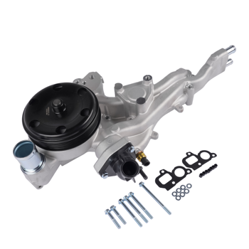 水泵 Engine Water Pump Fits for Cadillac Escalade Chevrolet GMC Sierra Silverado 1500 2015-2020 Silver 1Pc