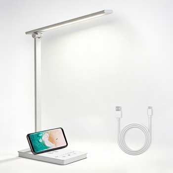 15W LED 可调光护眼台灯，内置 LED 灯珠，带 USB 接口
