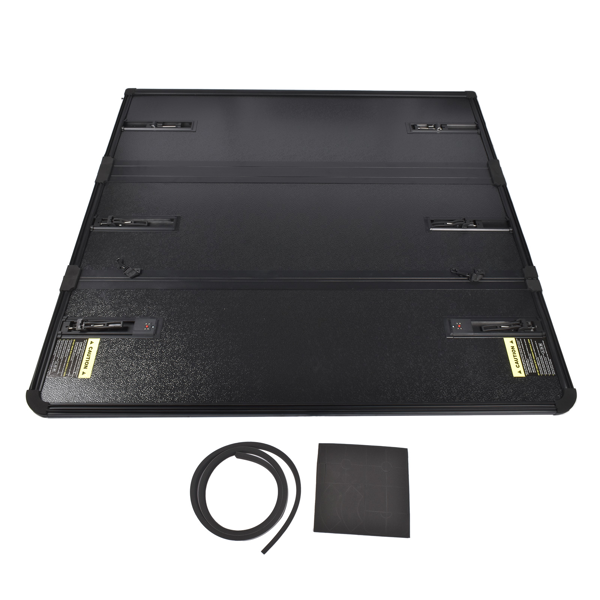 尾箱盖 Matte Black Hard Tri-Fold Truck Bed Cover, 5FT Waterproof Tonneau Cover with LED Replacement for Ford Ranger 2019 2020 2021 2022 2023 2024-10