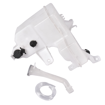 雨刮喷水壶 Plastic Washer Reservoir Windshield Expansion Tank with Cap Fit for Nissan Murano Sport Utility 3.5L V6 2019-2024 White 1Pc