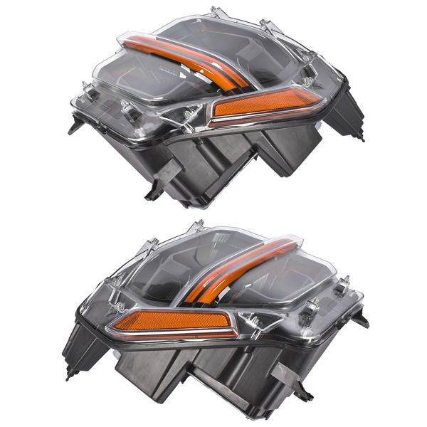 大灯 2Pcs LED Headlight Headlamp Include Module Fit for Ford F150 24-25 Ref: RL3Z13008H/G-5