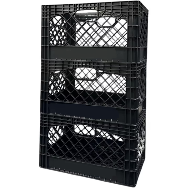板条箱24QT 3包牛奶板条箱黑色（Walmart仓库发货）-2