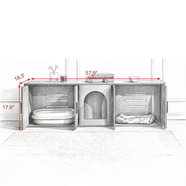 木制猫箱柜-3