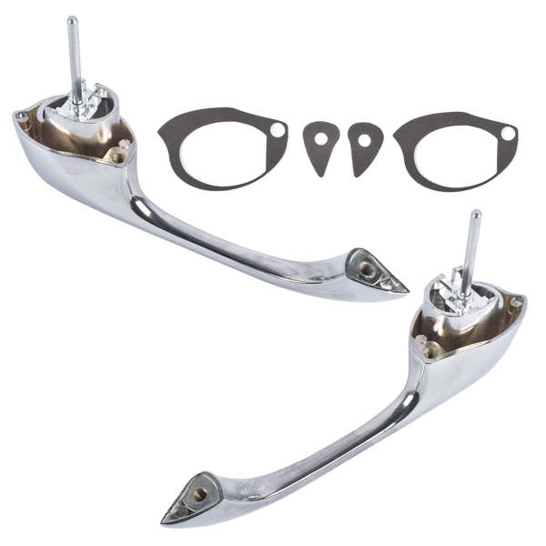 门把手 2x Chrome Exterior Door Handles Fits for Chevy Camaro Pontiac Firebird 1967-1969-4