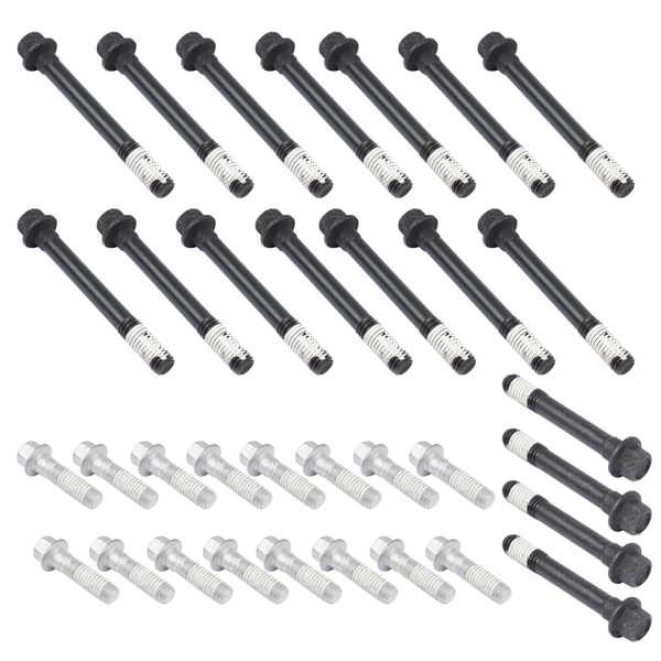 缸盖螺栓 34Pcs Engine Cylinder Head Bolts for Chevrolet GMC C1500 C2500 Cadillac Escalade 5.7L ES72856-4