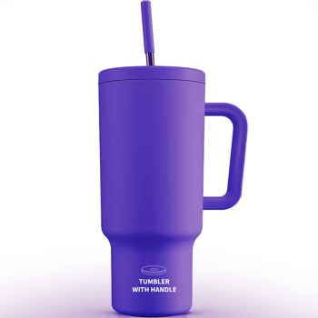 Thermobecher extra groß - Dichteschutz, doppelwandig isoliert für Warmes/Kaltes Mit komfortabler Grip - Ideal für Alltag, Outdoor & Reisen