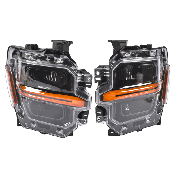 大灯 2Pcs LED Headlight Headlamp Include Module Fit for Ford F150 24-25 Ref: RL3Z13008H/G-3