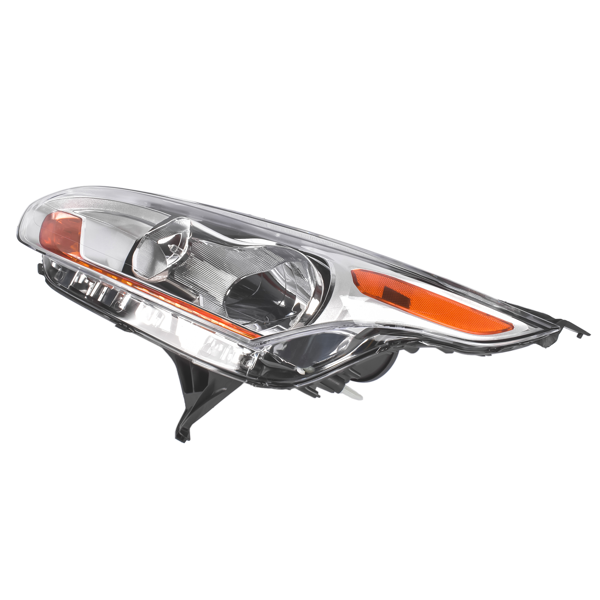 大灯 Left Driver Side Chrome Headlight Assembly Headlamp Replacement for Ford Transit Connect 2014-2018 DT1Z13008Q FO2502326-3