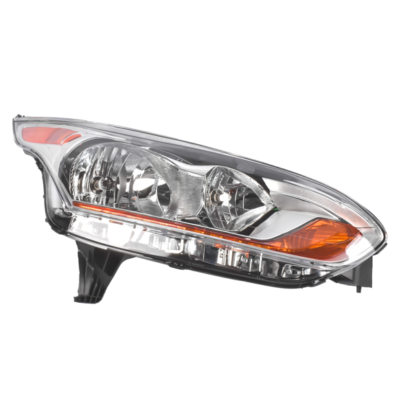 大灯 Right Side Chrome Halogen Headlight Replacement for Ford Transit Connect 2014-2018 DT1Z13008N FO2503326-4
