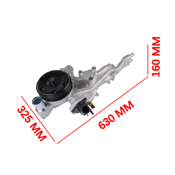 水泵 Engine Water Pump Fits for Cadillac Escalade Chevrolet GMC Sierra Silverado 1500 2015-2020 Silver 1Pc-6