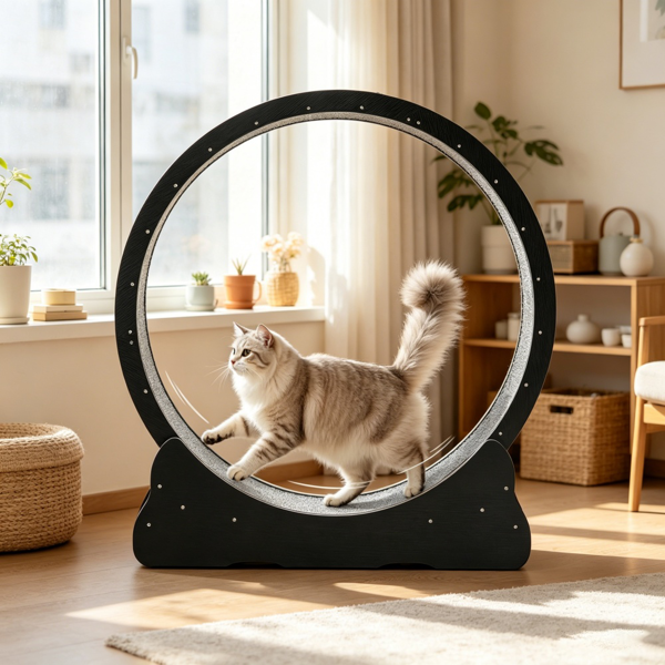 木制猫运动轮-6